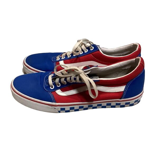 Vans Old Skool BMX Checker Red Blue - Picture 4 of 6